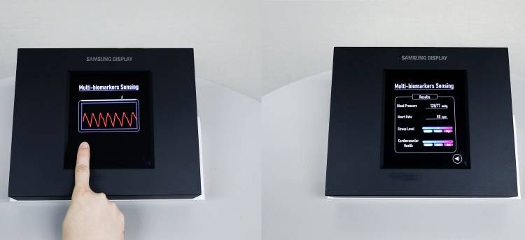 O OLED Sensor Display também faz medições de saúde.