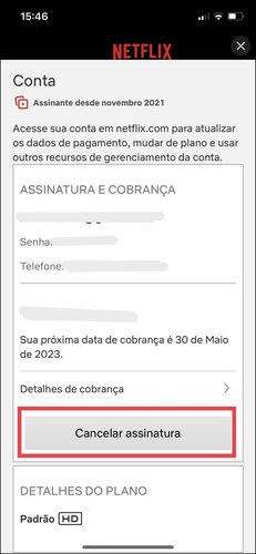 cancelar netflix