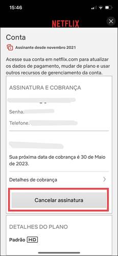 cancelar netflix