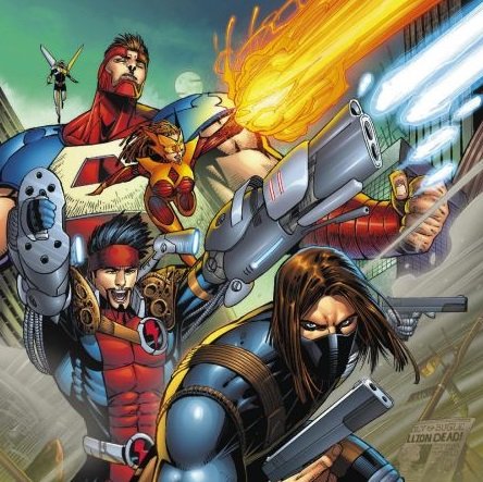 Uma das formações dos Thunderbolts nos quadrinhos em 2017.