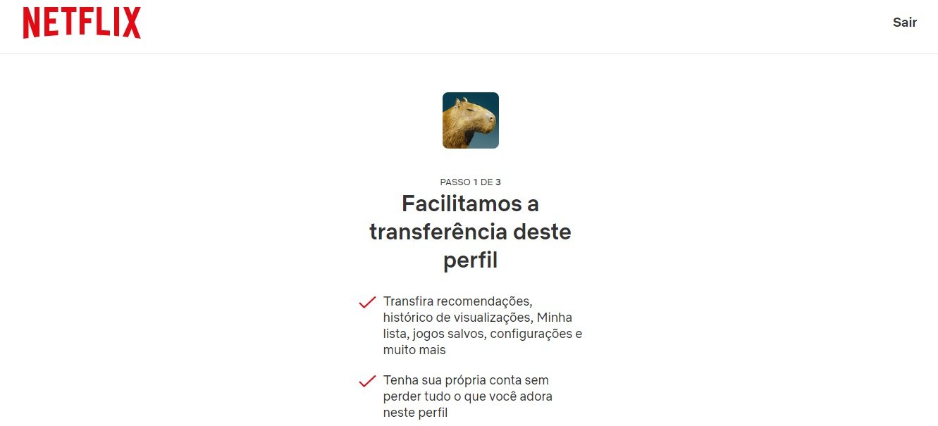 Netflix agora permite transferir perfis para contas existentes