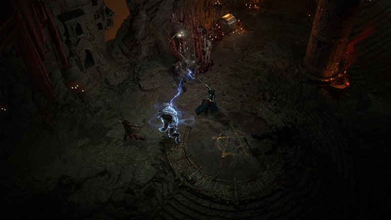 A direção artística do jogo está exatamente como imaginamos de um verdadeiro sucessor de Diablo II