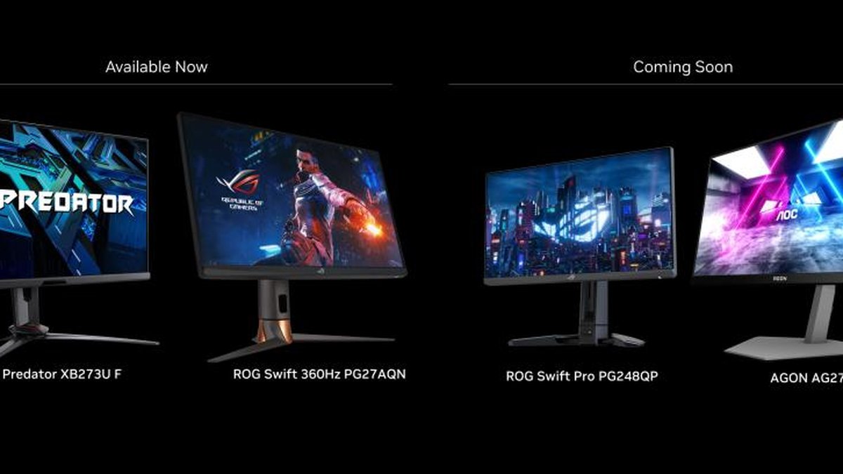 ROG Swift 360Hz: Asus anuncia monitor gamer mais rápido do mundo