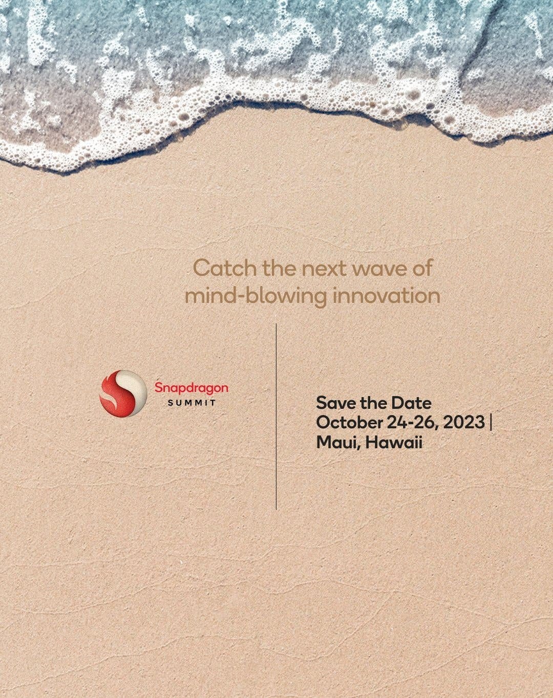Cartaz promocional do Snapdragon Summit 2023.