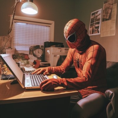 Trabalhar de casa também poderia ser uma realidade para o Homem-Aranha.