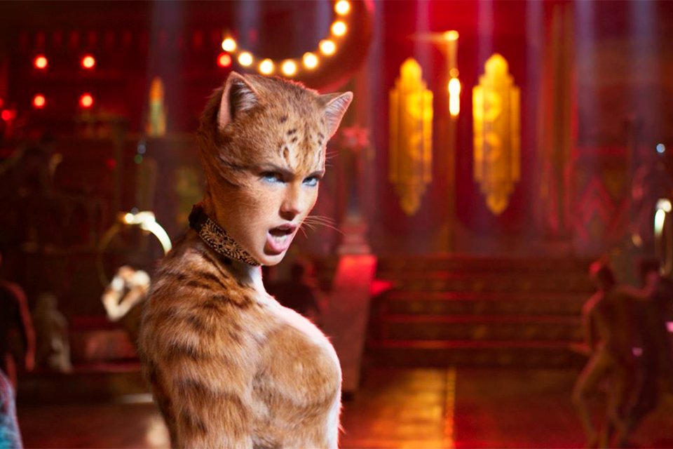 Taylor Swift como Bombalurina em Cats (2019).