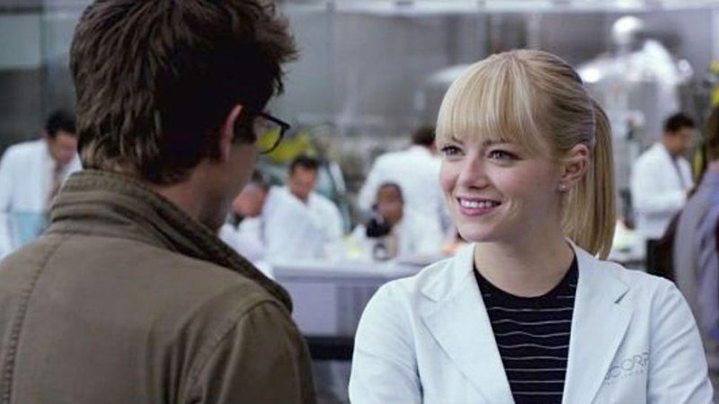 Gwen Stacy em O Espetacular Homem-Aranha.