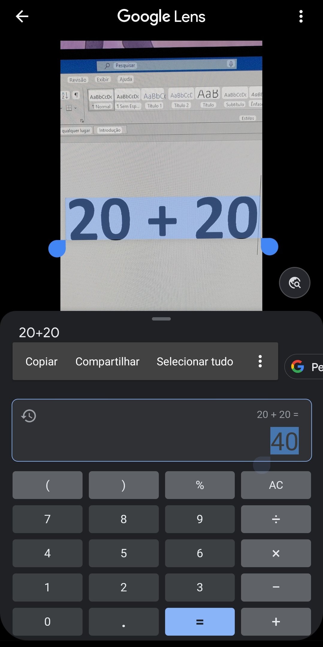 Google Lens agora lê e envia textos do celular para o computador - TecMundo