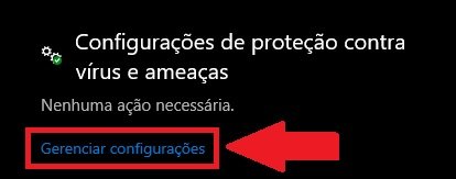 Acesse a opção "Gerenciar configurações"