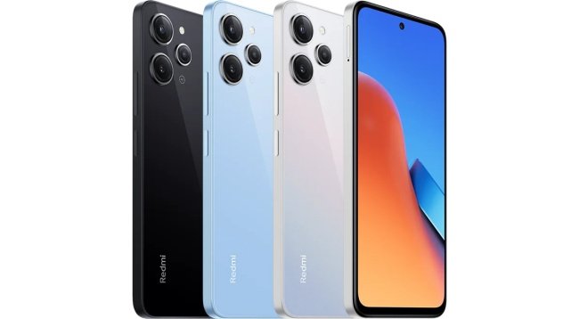 O Redmi 12 será vendido nas cores preto, azul e prata.