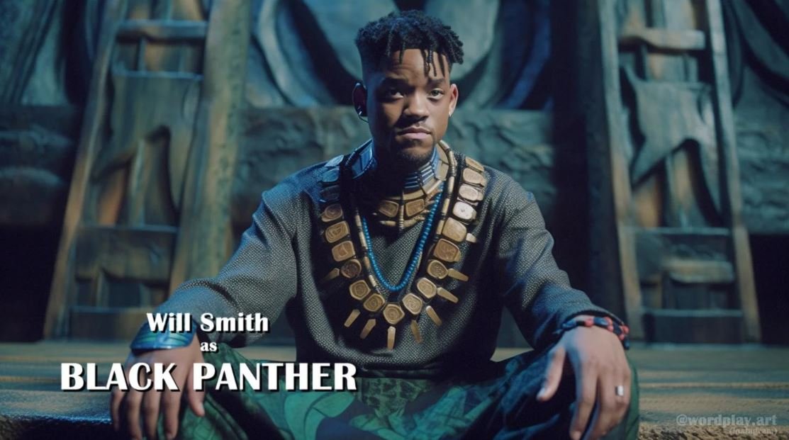 Will Smith como Pantera Negra.
