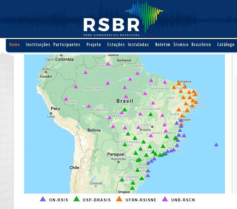 Detalhes das estações sismográficas no site da RSBR.