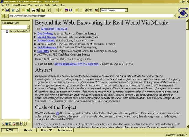 Mosaic foi o primeiro navegador a apresentar a cor azul para os hiperlinks, ajudando a encontrar as áreas clicáveis de navegação entre páginas (Fonte: Design Portugal/Reprodução)