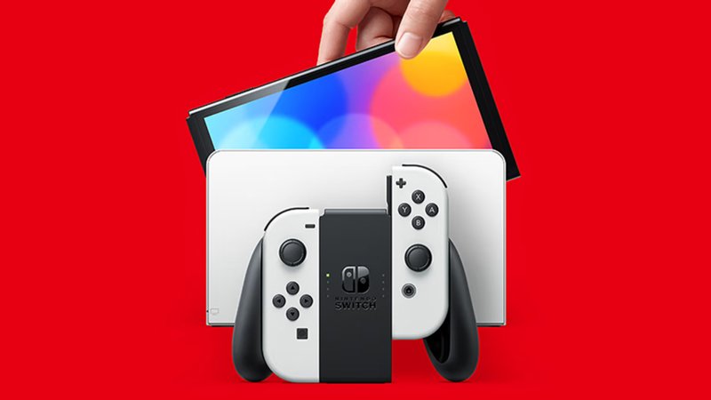 Nintendo Switch OLED tem tela maior e com cores mais vivas.