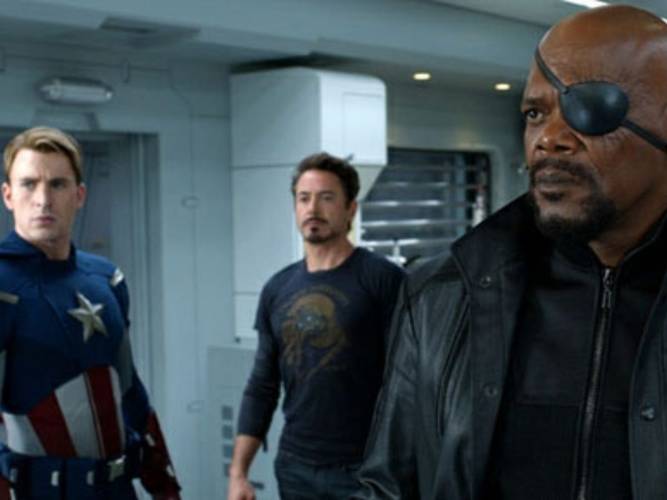 Cena de Os Vingadores, um dos principais filmes do MCU. 