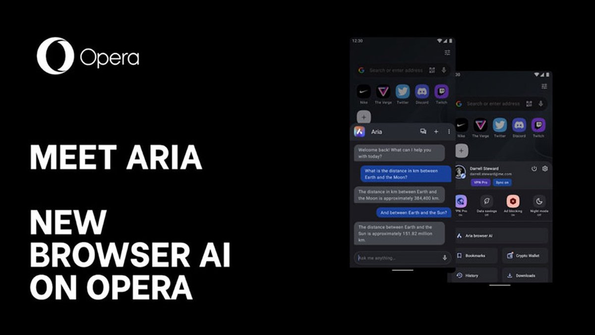 IA do navegador, Conversar com a IA no Opera