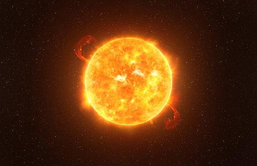 Alpha Orionis, ou Betelgeuse, é uma estrela localizada a 642 anos-luz de distância do planeta Terra.