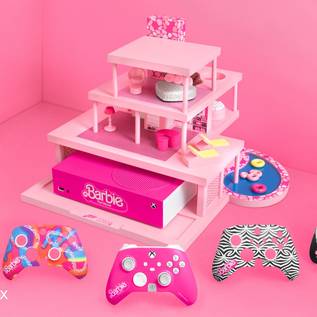 Imagem de Microsoft revela Xbox Series S da Barbie com casa de boneca