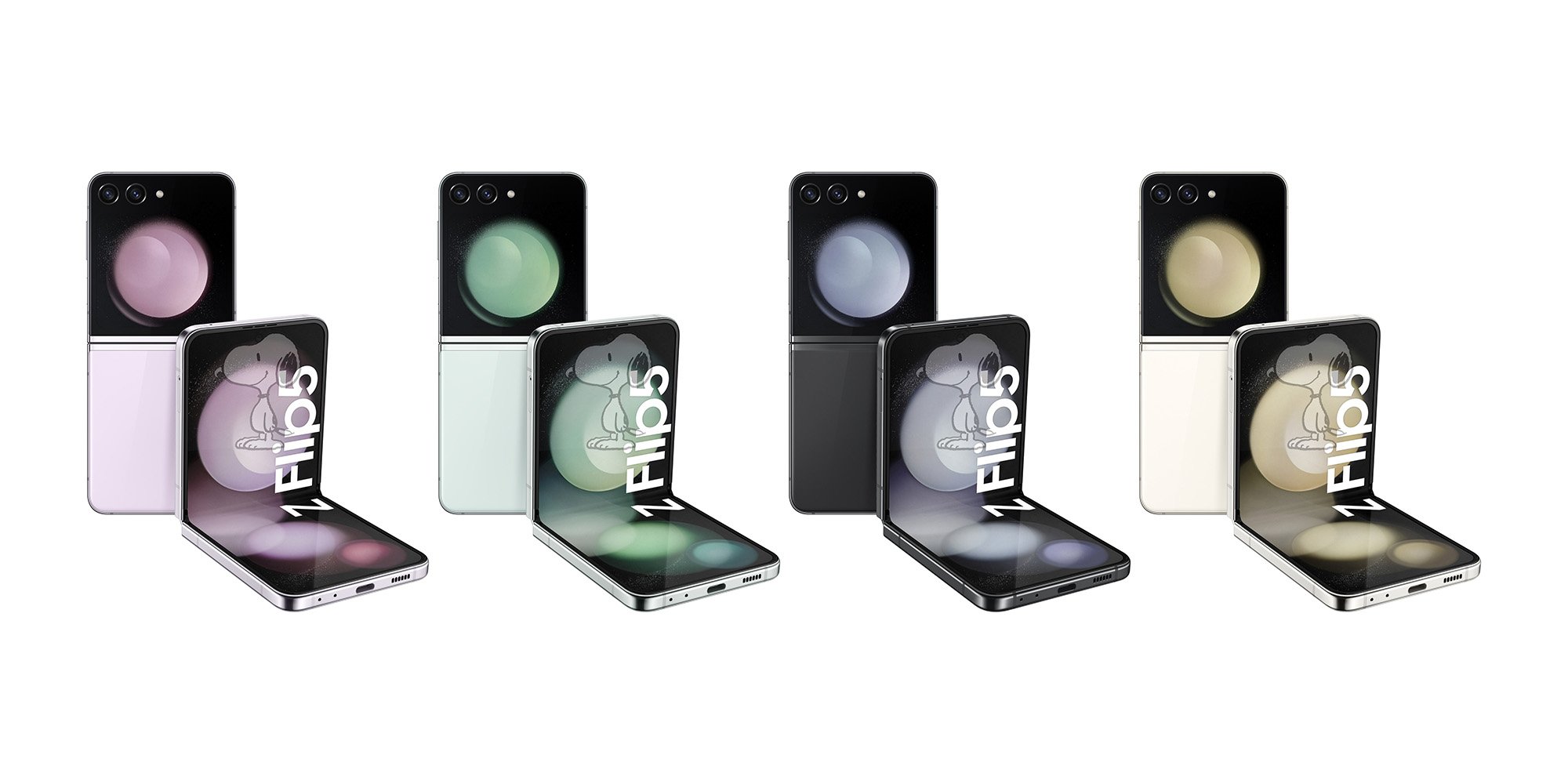 Galaxy Z Flip 5 deve ter quatro opções de cores: Lavender, Mint, Cream e Graphite.