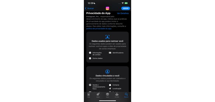 Data collected by Instagram