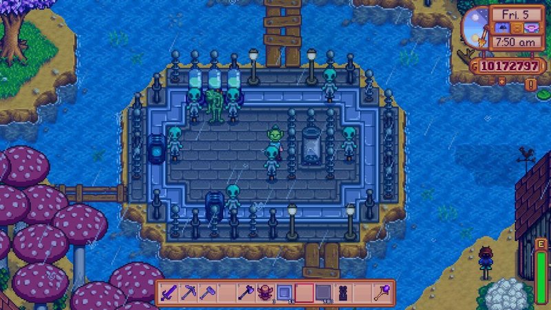 Aliens em Stardew Valley. 