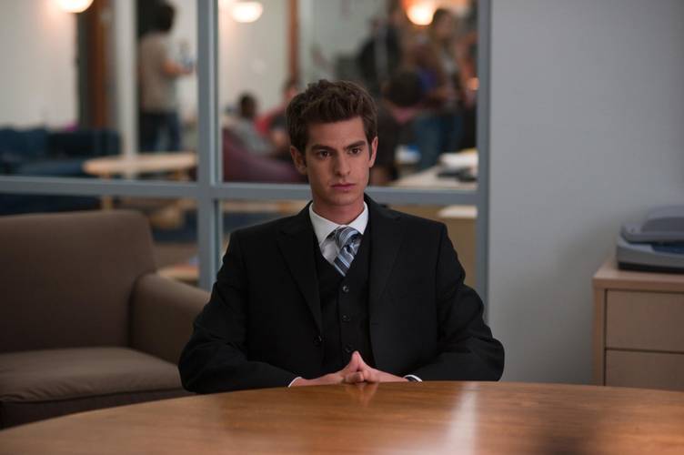 Nas filmagens de A Rede Social, Andrew Garfield ainda não era o Homem-Aranha.