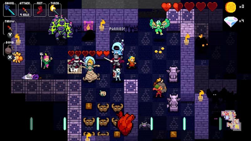 O divertido Crypt of the NecroDancer é um dos destaques em promoção na eShop nesta semana