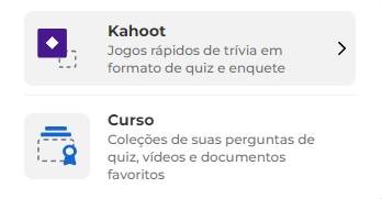 Você pode criar quizzes e cursos e testar os seus conhecimentos