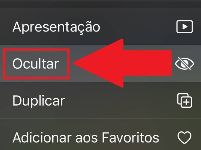 Procure pela opção 