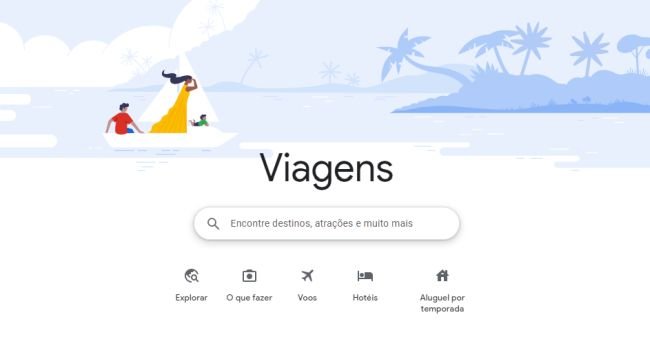 O Google Viagens já permite realizar buscas por passagens de avião.