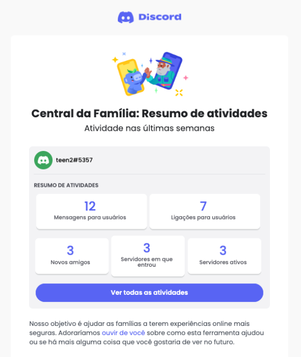 Discord lança recurso para pais supervisionarem contas dos filhos; veja  como funciona - Estadão