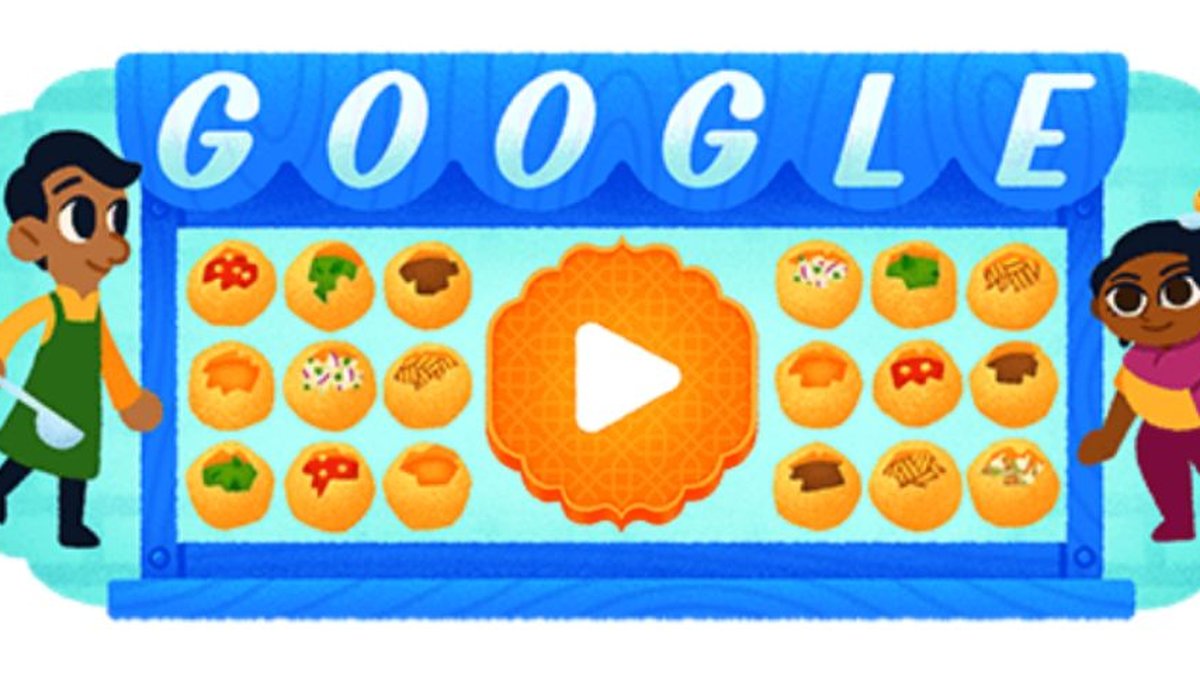 Doodle do dia: jogo do Google homenageia Pani Puri, lanche de rua