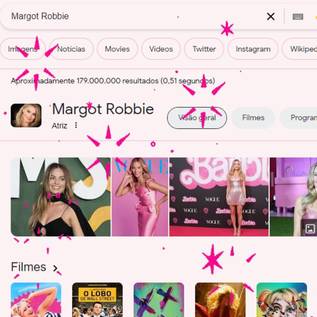 Imagem de Google tem easter egg em busca por 'Barbie' e nomes do elenco