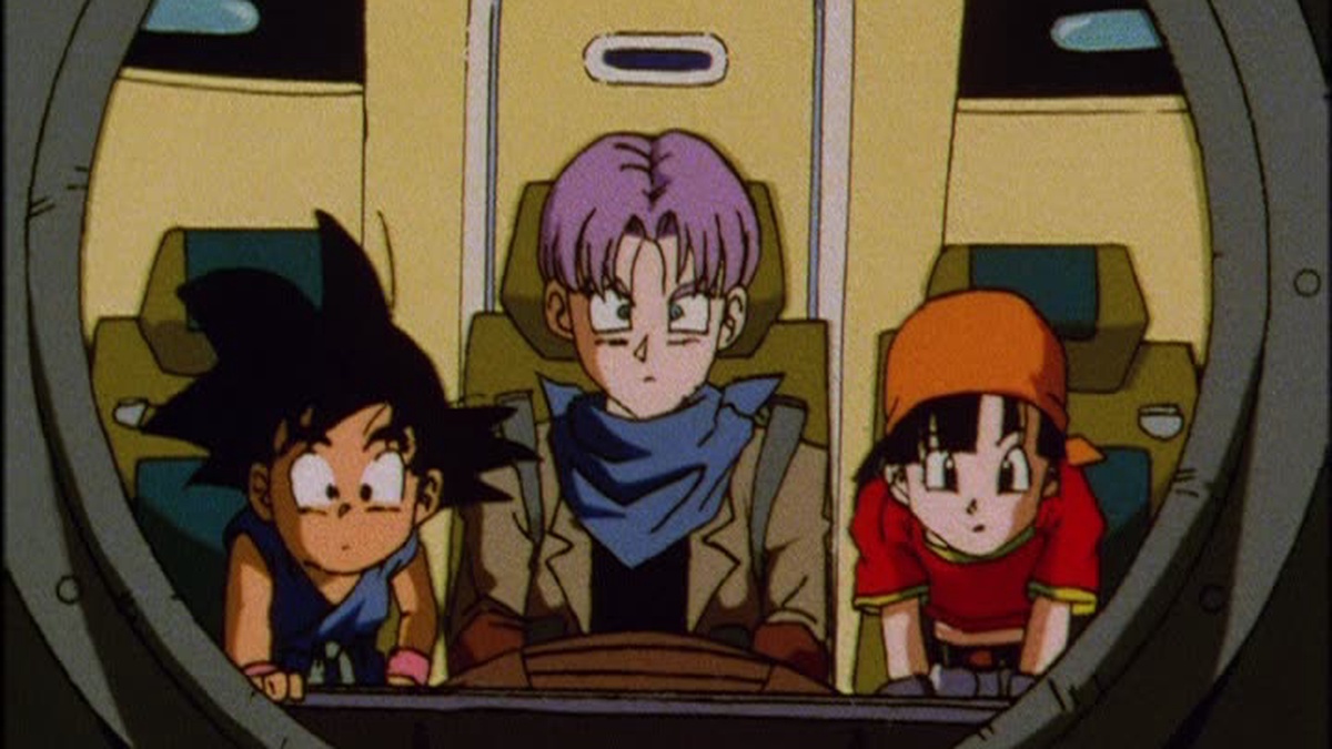 Dragon Ball GT acompanha Goku, Pan e Trunks viajando por diferentes cantos do universo.