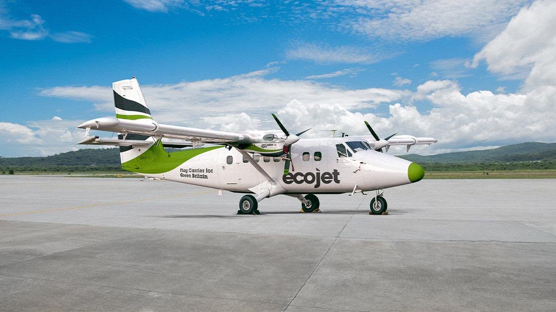 A Ecojet irá começar suas operações com um turboélice de 19 lugares.