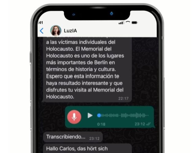 A LuzIA realiza transcrições e diversas outras tarefas.