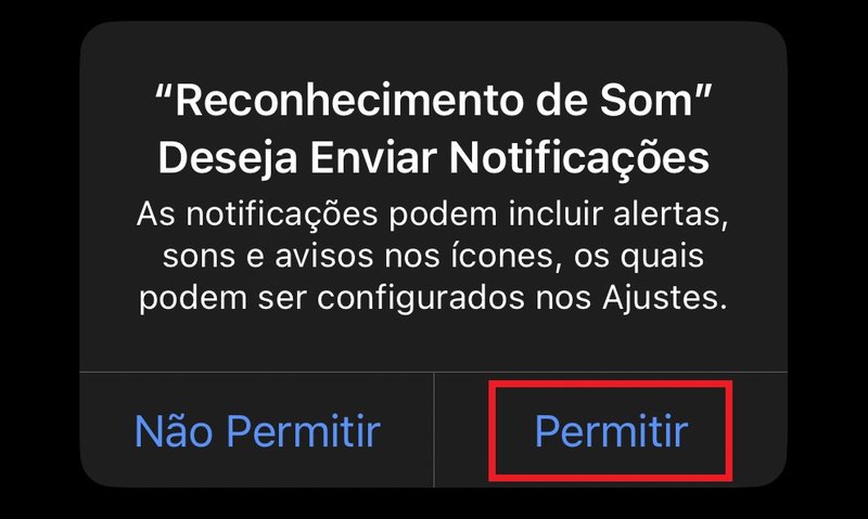 É preciso permitir que o iPhone envie notificações para você