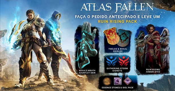 Itens de pré-venda de Atlas Fallen