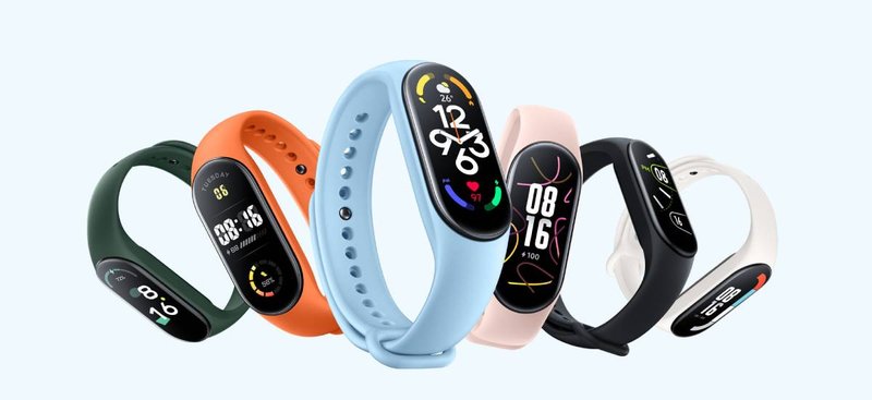 A Xiaomi Mi Band 7 tem uma ampla opção de cores e tipos de pulseiras.