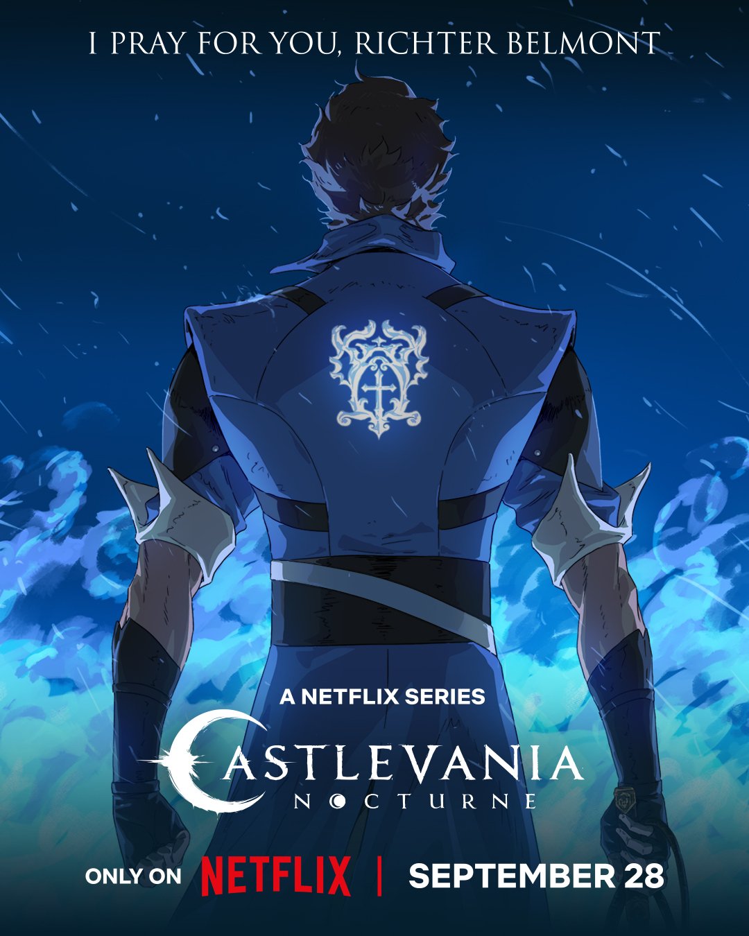 Pôster oficial de Castlevania: Noturno divulgado pela Netflix.