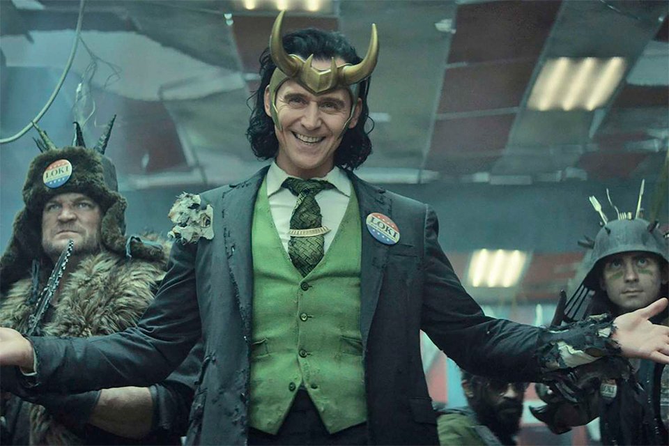 Tom Hiddleston como uma das variantes de Loki na série para o Disney+.