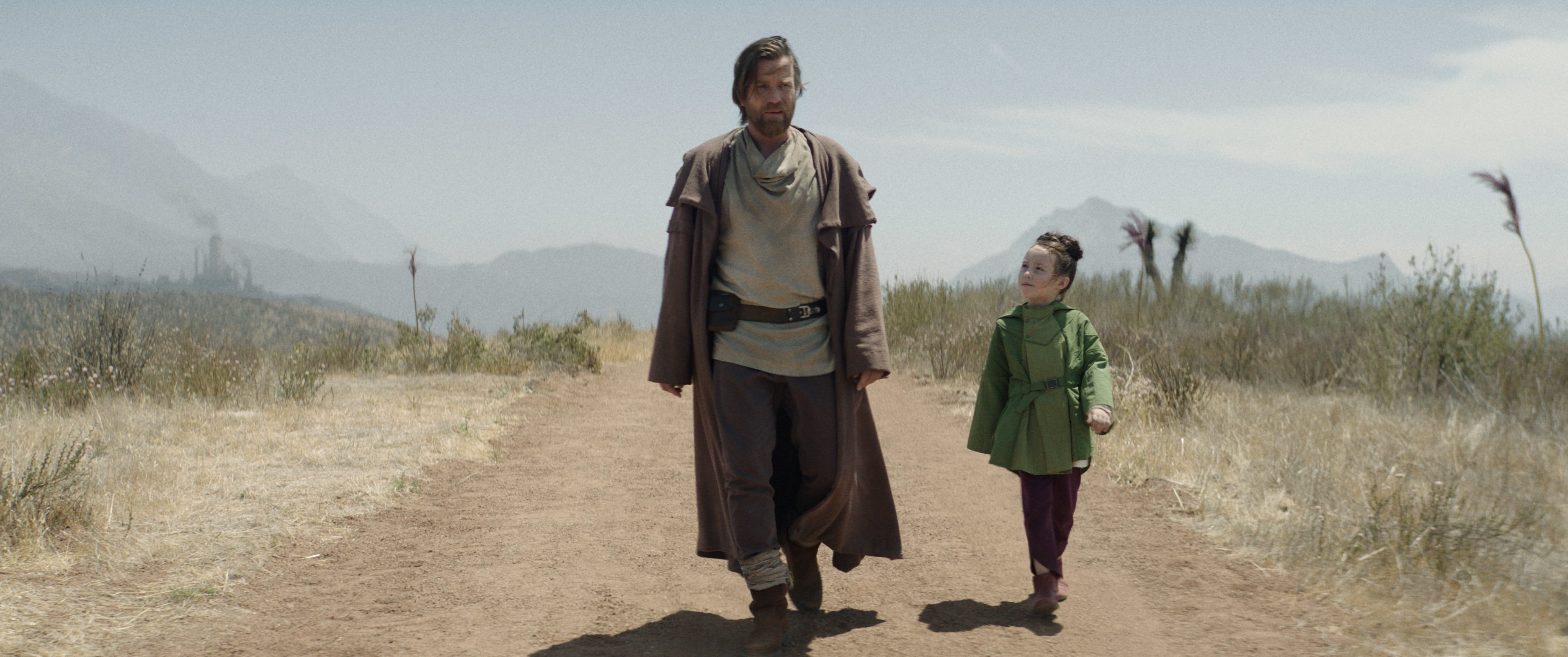 Obi-Wan e a Princesa Leia criança