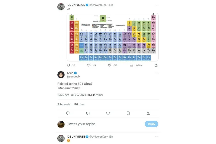 O informante Ice Universe revelou a suposta novidade em uma publicação no X.