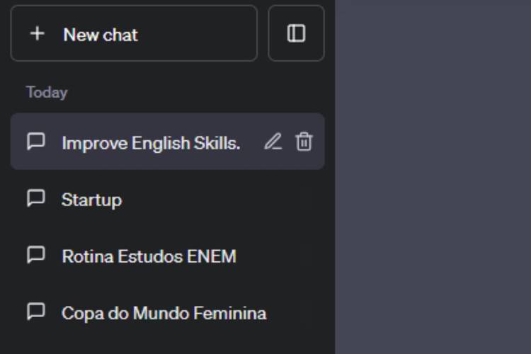 Mantenha as conversas salvas na sua conta.