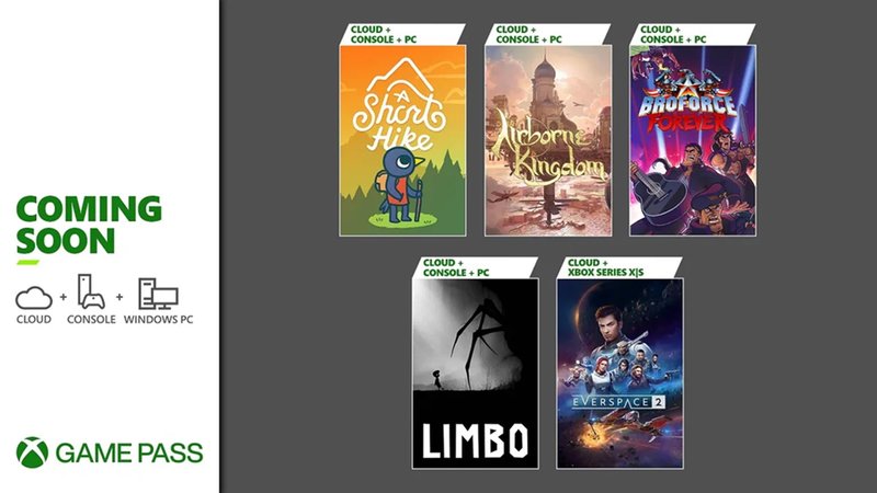 Jogos que chegam em agosto ao Game Pass.