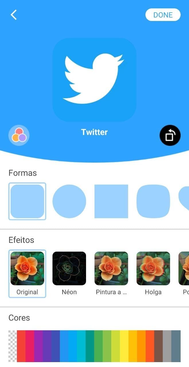 Android ícone twitter