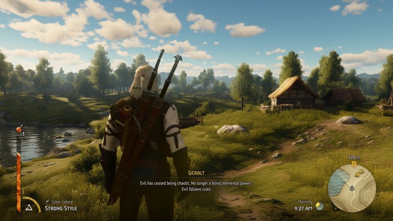 Universo do remake de The Witcher 1 reimaginado pelo designer Arvy Brazdeikis.