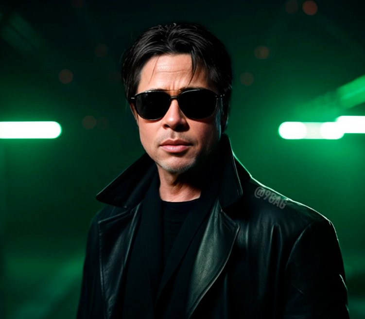 Brad Pitt como Neo.