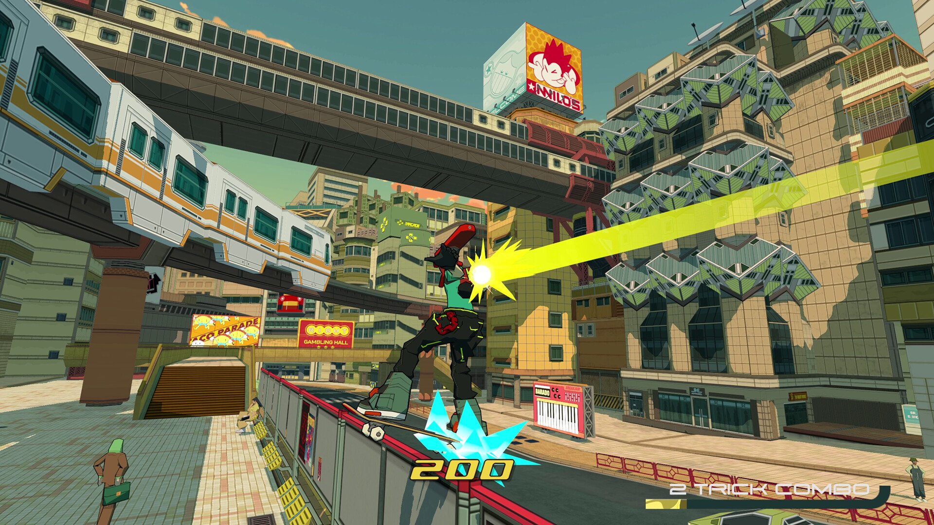 Bomb Rush Cyberfunk lembra Jet Set Radio.