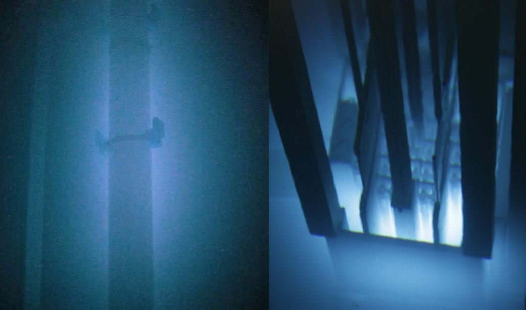 A SHINE acredita que é a primeira vez que a Luz de Cherenkov (imagem) é observada durante uma reação de fusão nuclear.